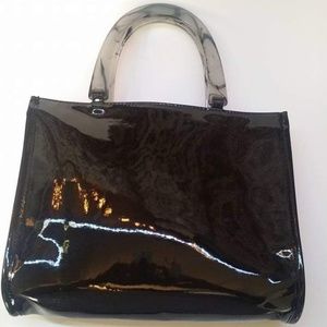 Neiman Marcus Summer 2016 black patent tortoise